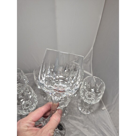 Rare 8 Tiffin Franciscan Arabelle Wine Glasses Germany Crystal - Picture 4 of 13